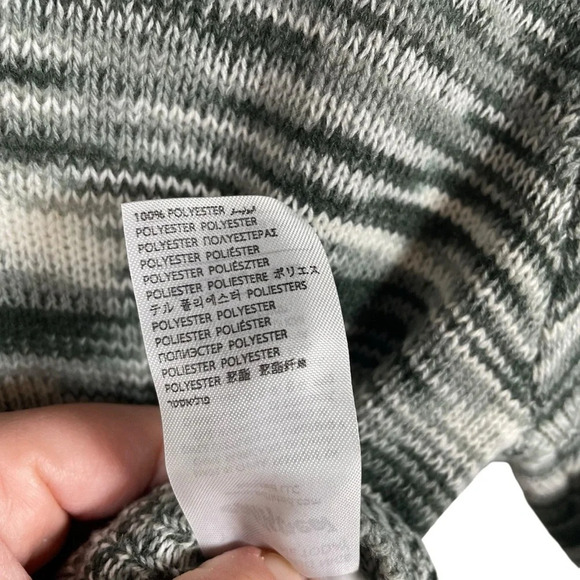 NWOT Edikted Medina Knit Open Back Cropped Sweater in Grey/White Size L - Picture 13 of 16